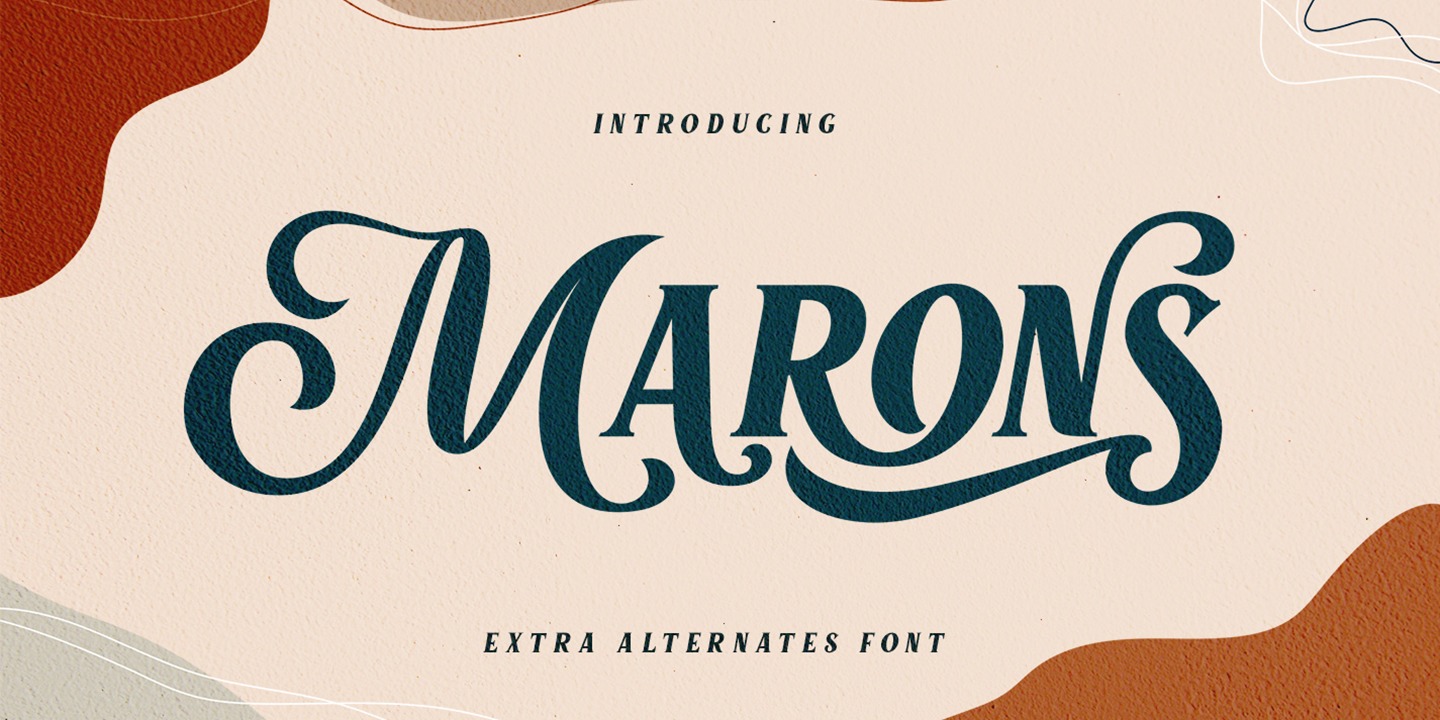 Marons Regular Font preview